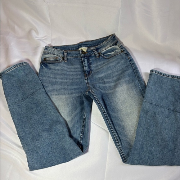 MATILDA JANE Just Imagine Taylor Straight Leg Floral Cuff Jean Size 8 - Picture 6 of 14